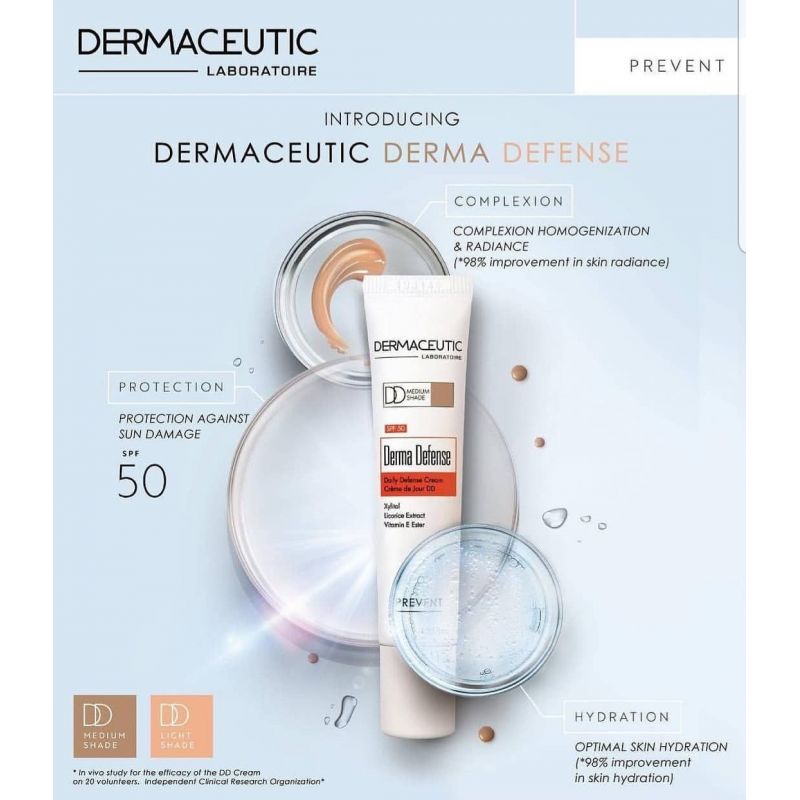 DERMACEUTIC DERMA DEFENSE SPF 50 TEINTE MEDIUM 40 ml