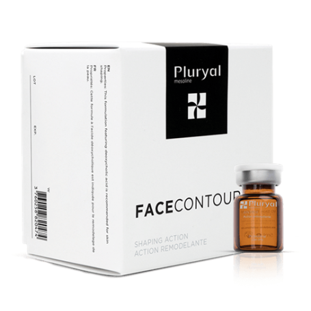 2本 プルリアル メソラインフェイスコントロール Pluryal Mesoline Facecontour  美しく顔の輪郭を整え、頬や2重アゴの悩み解消【正規品】 - コスメ、スキンケア